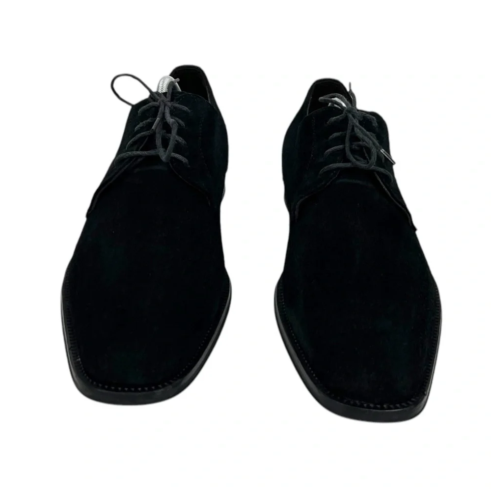 To Boot New York Italy Adam Derrick Mens Black Suede Lace Up Shoes Size 9.5